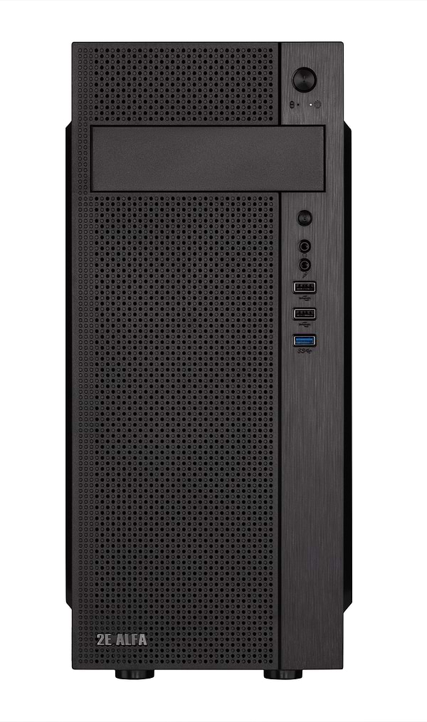 Фото - Корпус 2E Alfa E185-400 з БЖ Black (2E-E185-400)