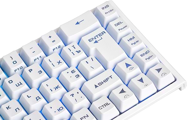 Фото - Клавиатура беспроводная игровая 2E KG360 RGB 68key WL White Ukr (2E-KG360UWT)