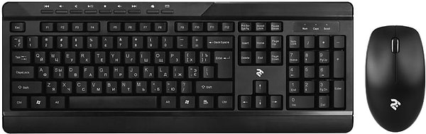Фото - Клавіатура + миша бездротова 2E MF410 Black (2E-MK410MWB)