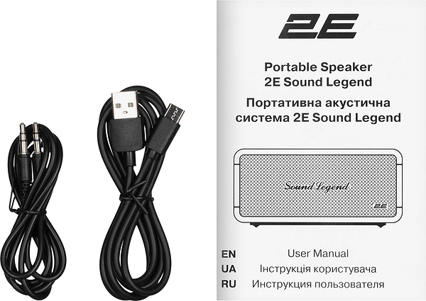 Фото - Портативная акустика 2E SoundLegend Black (2E-BSSLWBK)