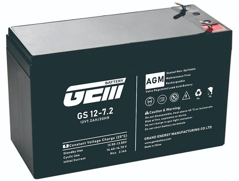 Аккумулятор для ИБП GEM BATTERY 12V, 7.2A (GS 12-7.2)