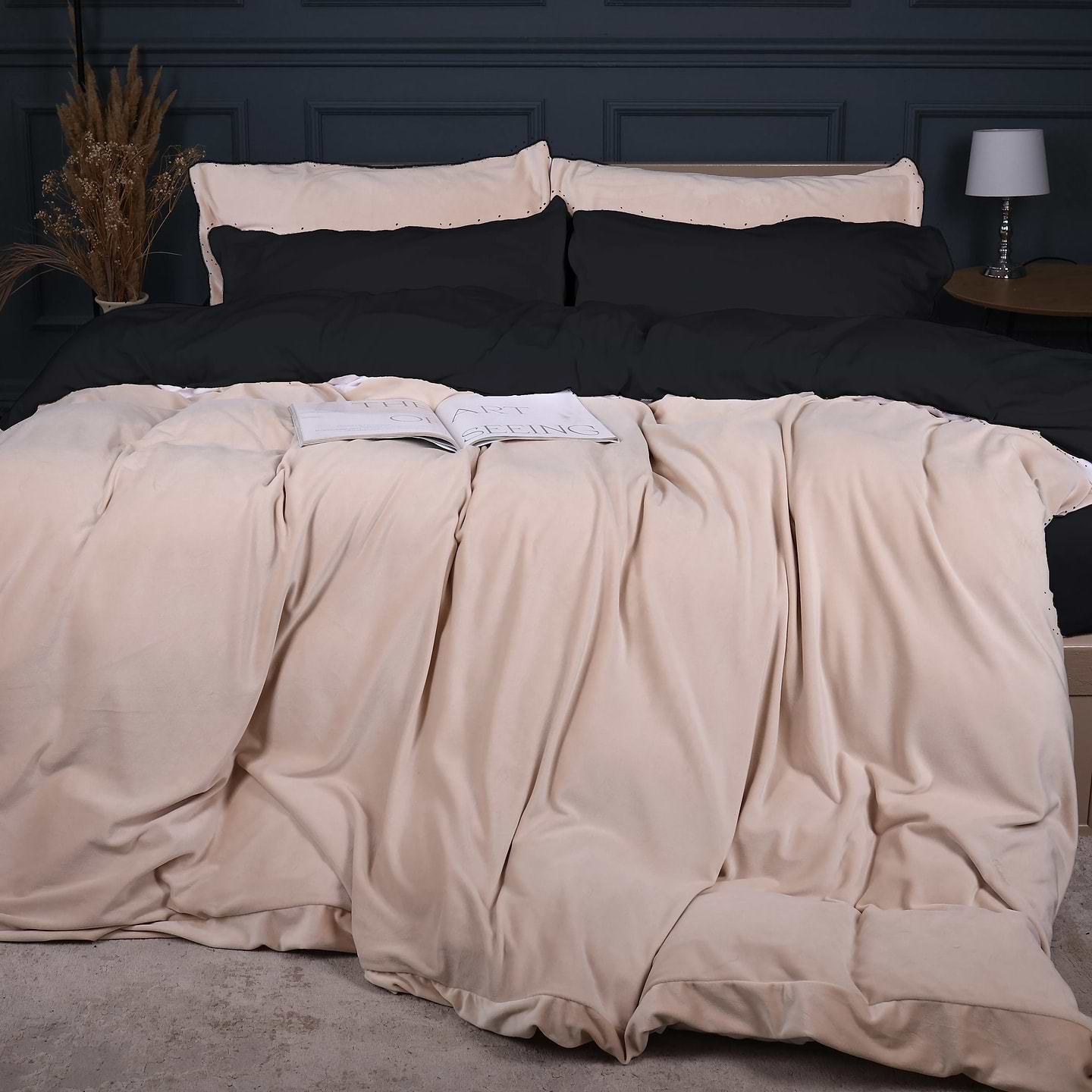 Комплект постельного белья MirSon Winter Frost 28-0004 + 28-0007 Saintpaulia Velvet 143х210 (2200004011004)