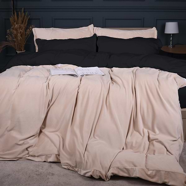 Фото - Комплект постельного белья MirSon Winter Frost 28-0004 + 28-0007 Saintpaulia Velvet 143х210 (2200004011004)