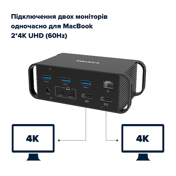 Фото - Док-станція Canyon HDS-95ST USB-C 14-в-1 Black (CNS-HDS95ST)