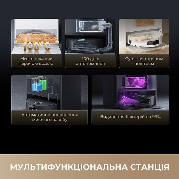 Фото - Робот-пилосос миючий Dreame Aqua 10 Ultra Track Complete White (RLR81CE-1-WH)