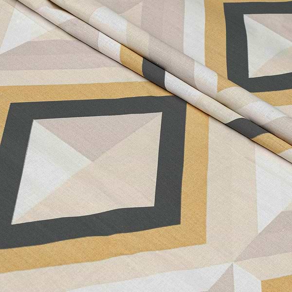 Фото - Пододеяльник полуторный Home Line Калейдоскоп бежево-графитовый/гл.перламутровый 145х215 см (174448)