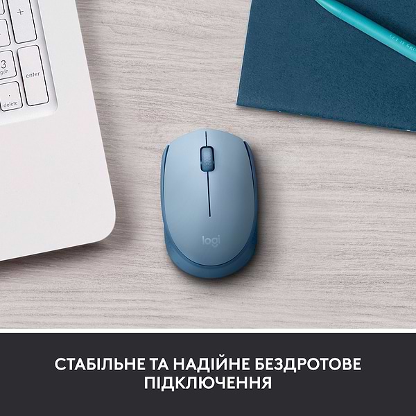 Фото - Миша бездротова Logitech M171 Blue Grey (910-006866)