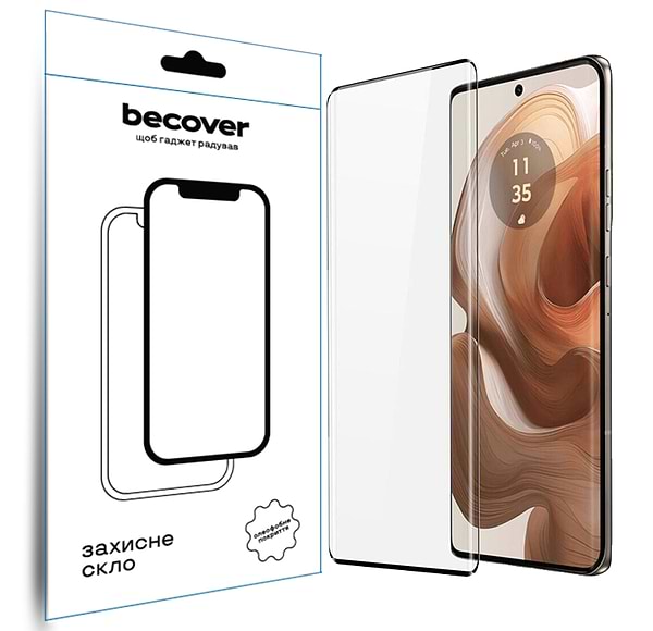 Фото - Захисне скло для смартфону BeCover EDGE for Motorola Edge 50 Ultra Black (712345)