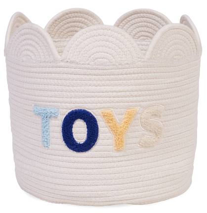 Корзина для игрушек Childhome Flower 30x30x30 см White (CCBAFL30)