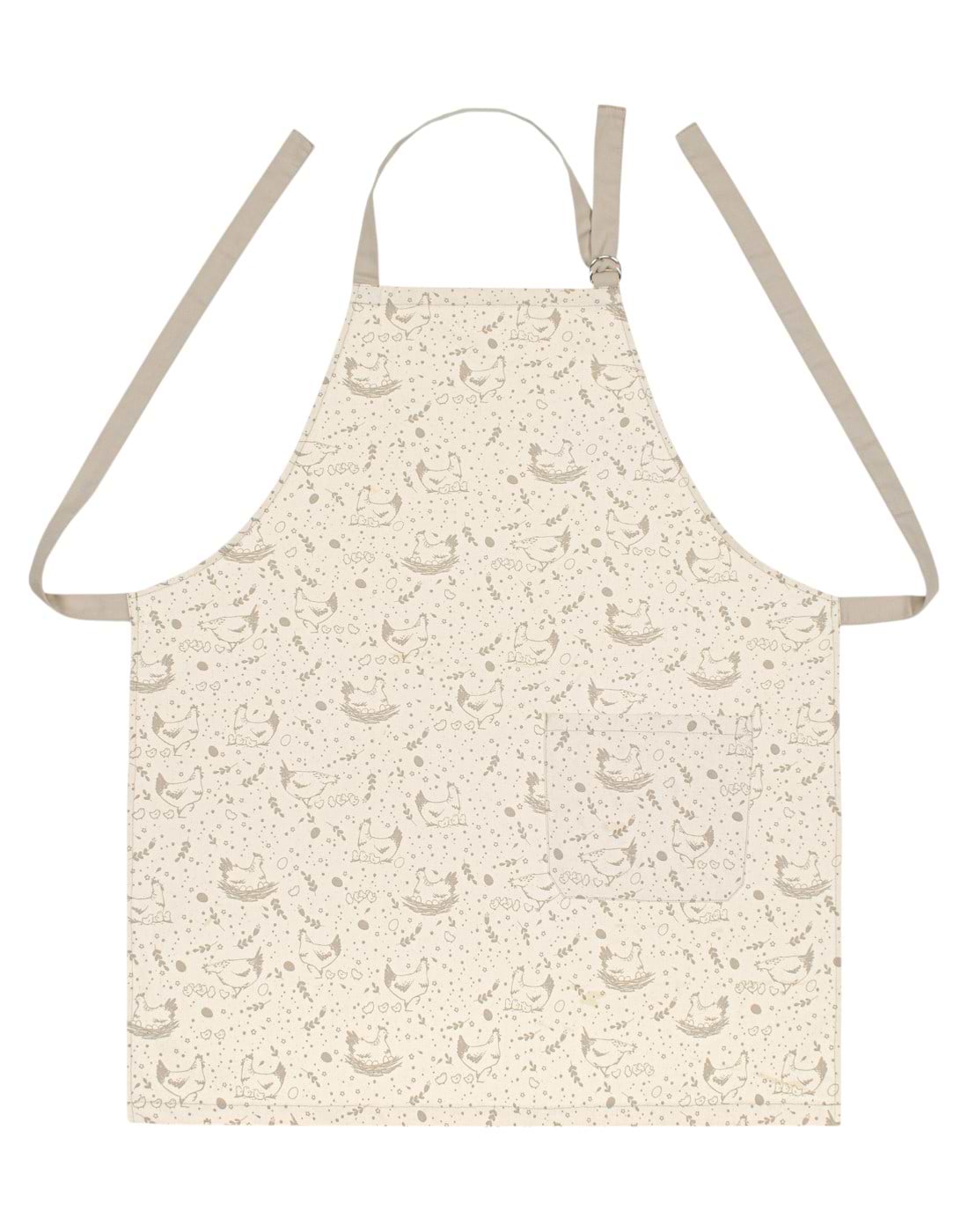 Фартух Home Line Полупанама курочки світло-коричневий/сіро-бежевий (182684)
