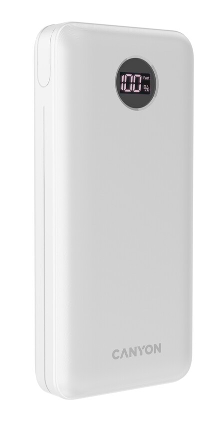 Фото - Батарея мобільна Canyon PB-2002 20000mAh PD White (CNE-CPB2002W)