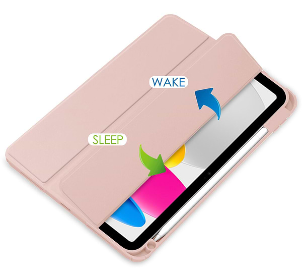 Фото - Чохол для планшета Becover Soft Edge с креплением Apple Pencil для Apple iPad 10.9" (2022/2024)/iPad (А16) 2025 11" Rose Gold (709186)