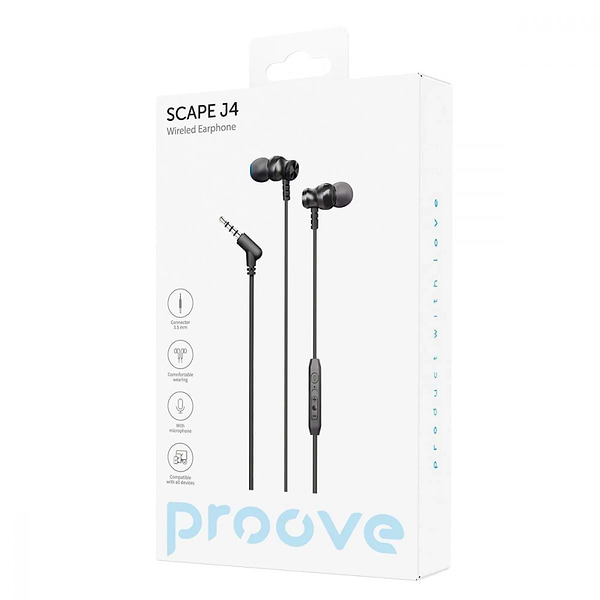 Фото - Навушники вкладиші дротові Proove Scape J4 3.5mm (WESJ40000801)