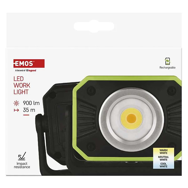 Фото - Ліхтар EMOS LED P4542 900Lm Li-Ion,  прожектор.пласт.