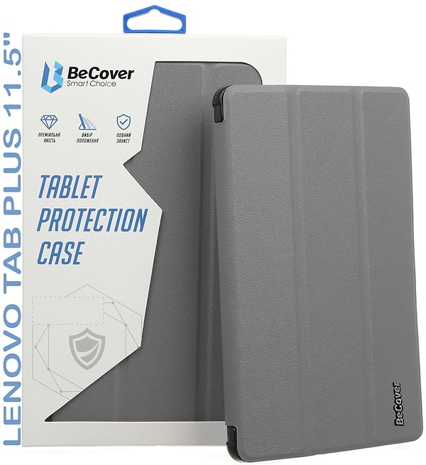 Фото - Чохол для планшету BeCover Smart Case for Lenovo Tab Plus 11.5" Gray (711841)