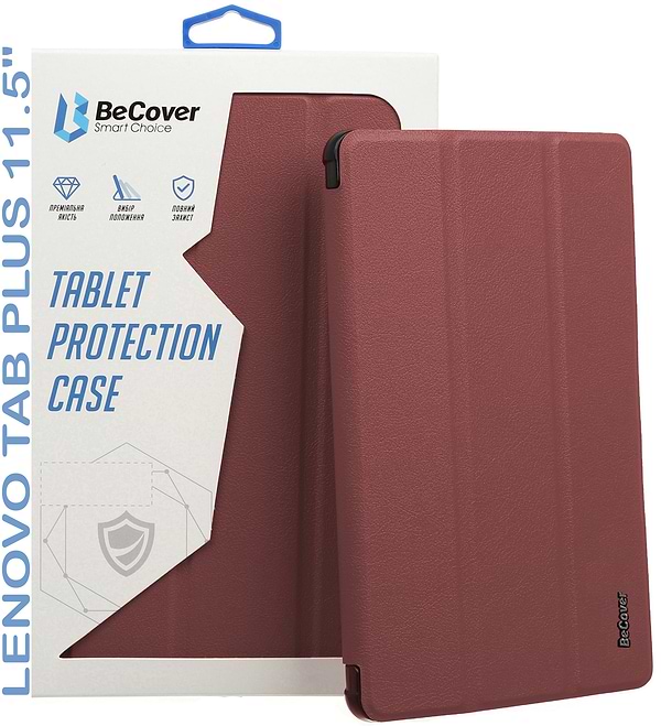 Фото - Чехол для планшета BeCover Smart Case for Lenovo Tab Plus 11.5" Red Wine (711886)