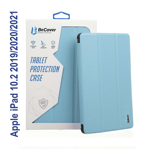 Фото - Чехол для планшета BeCover Soft Edge с креплением Apple Pencil for Apple iPad 10.2 2019/2020/2021 Light Blue (706814)