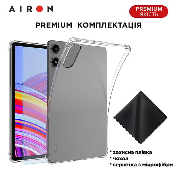 Фото - Чехол для планшета AIRON бампер for Xiaomi Redmi Pad Pro/Xiaomi Poco Pad 12.1'' Transparent (4822352781141)