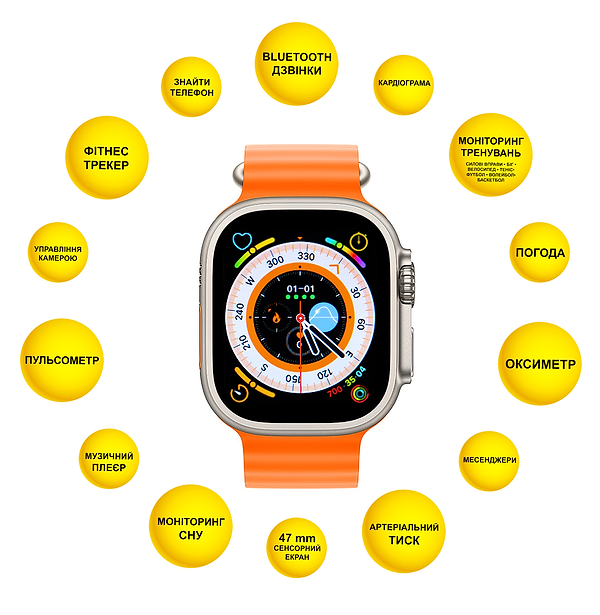 Фото - Смарт-часы Aura X4 ProMax 53mm Orange (SWAX453O)