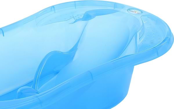 Фото - Детская ванночка Tega Baby Комфорт с термометром 2 в 1 анатомическая Прозрачно-голубая (TG-011-115)