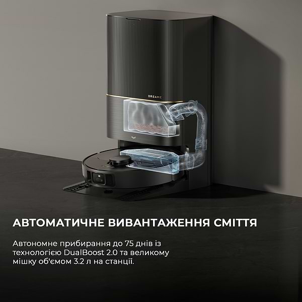 Фото - Робот-пилосос миючий Dreame Bot X40 Ultra Complete Black (RLX63CE-2-Bl)