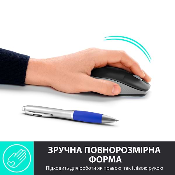 Фото - Мышь беспроводная Logitech M190 Mid Grey (910-005906)