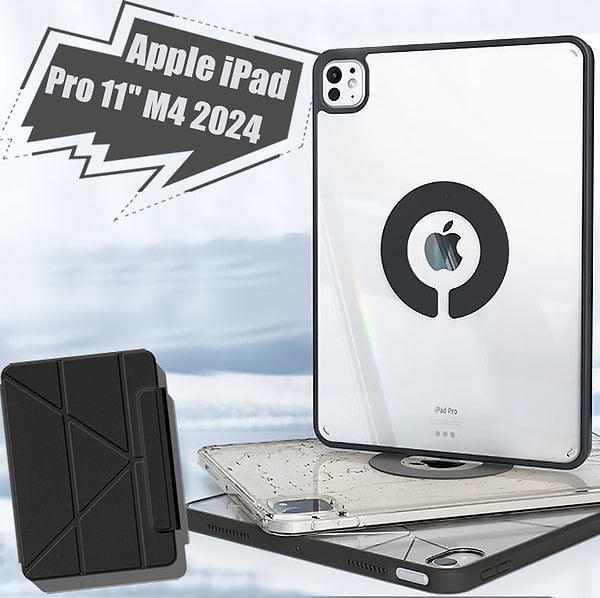 Фото - Чохол для планшету BeCover Ultra Slim Origami Flex з кріпленням Apple iPad Pro 11" M4 2024 Black (712977)