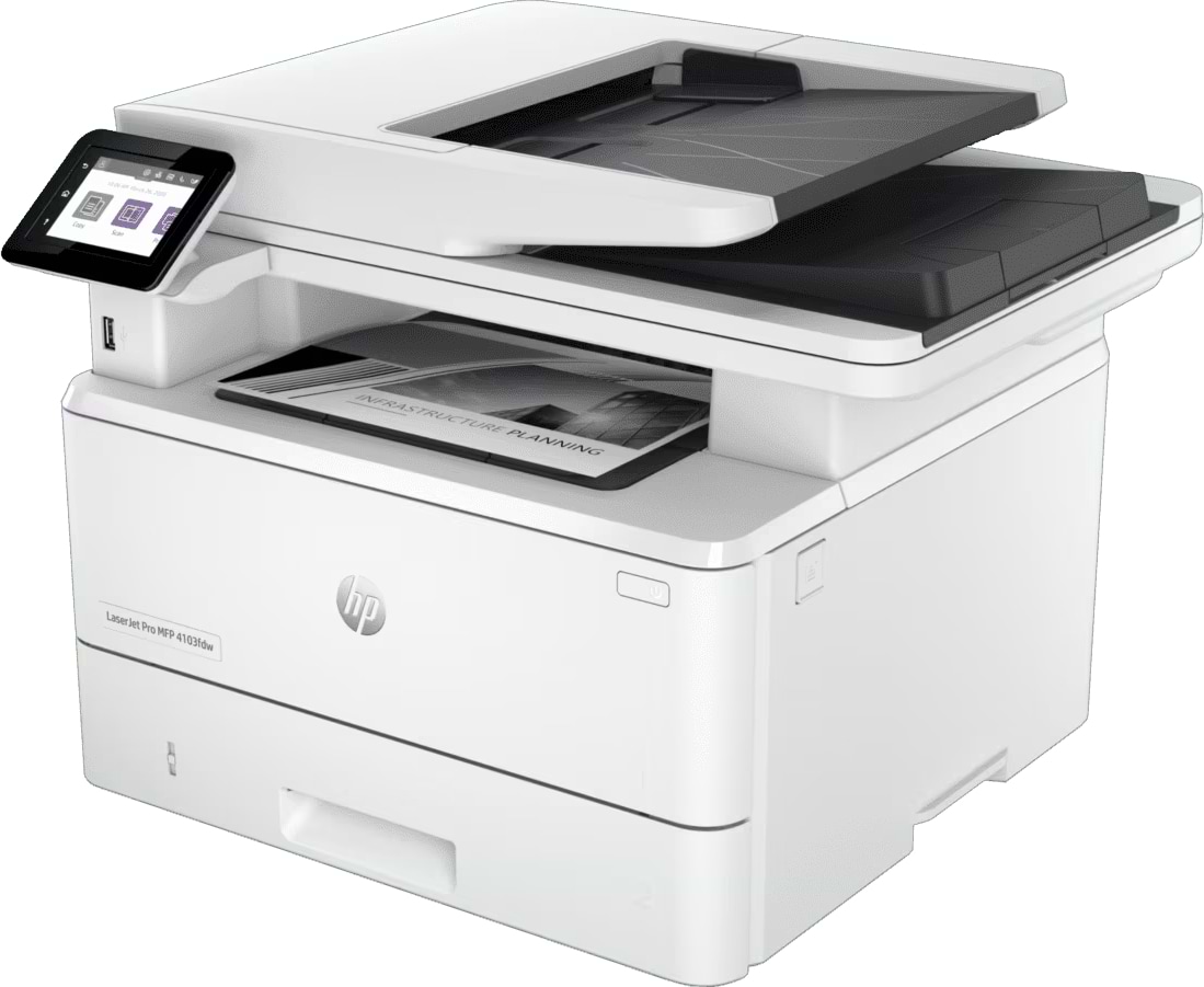 МФУ ч/б печати HP LaserJet Pro 4103fdw с Wi-Fi (2Z629A) - Фото 1