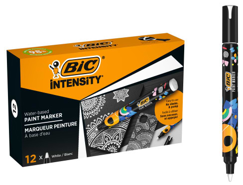 Набор маркеров BIC Акрил белый 12 шт. (3086123775589)