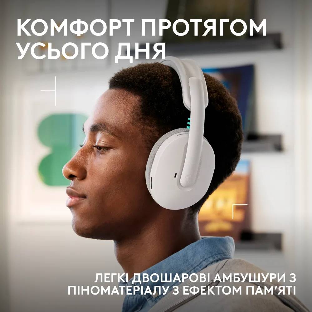 Фото - Гарнитура беспроводная игровая Logitech G325 LightSpeed White (981-001531)