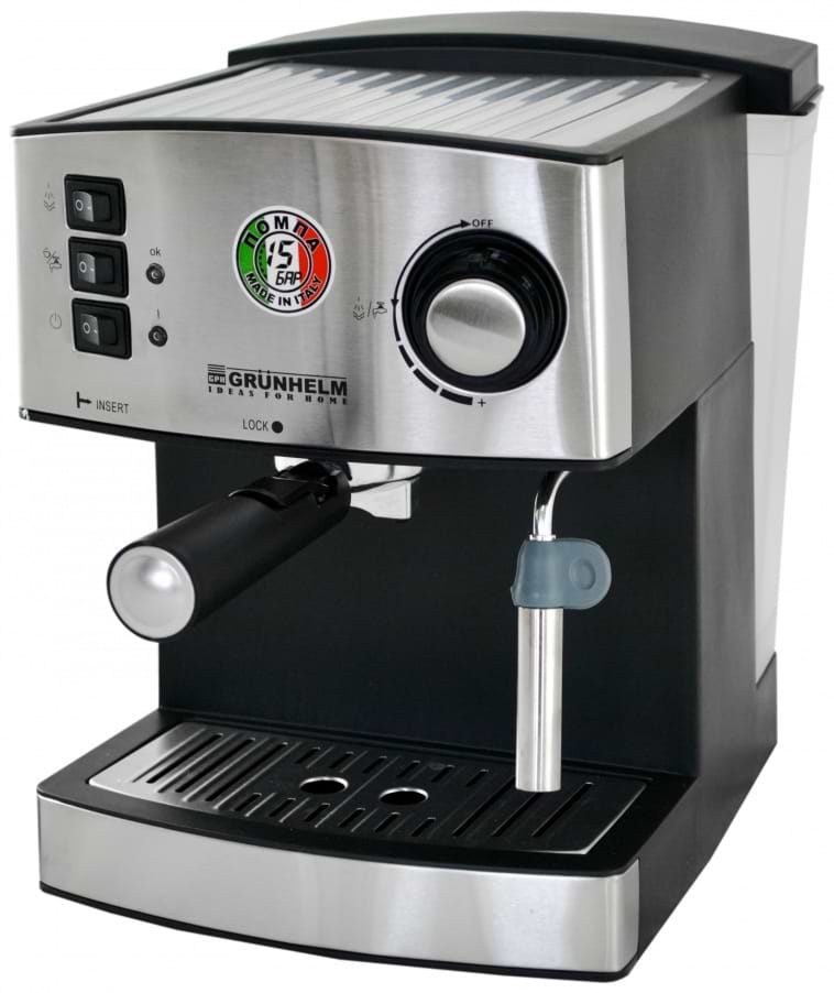 Уцінка - Кавоварка ріжкова Grunhelm GEC15 #