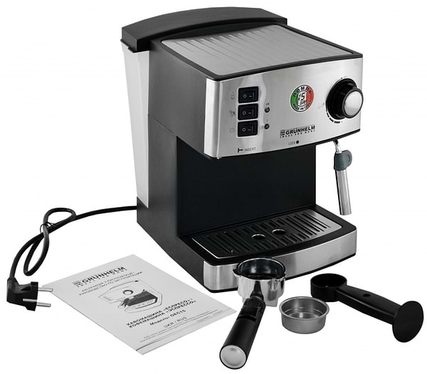Фото - Уценка - Кофеварка рожковая Grunhelm GEC15