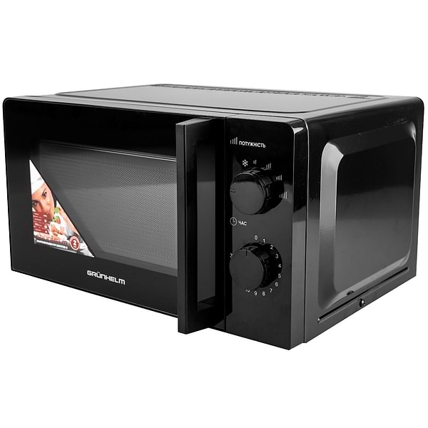 Фото - Мікрохвильова піч (НВЧ) Grunhelm 20MX708-B Black