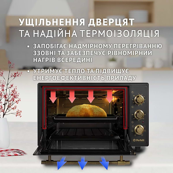 Фото - Печь электрическая Perfelli LAGGIO 37 BLACK RETRO