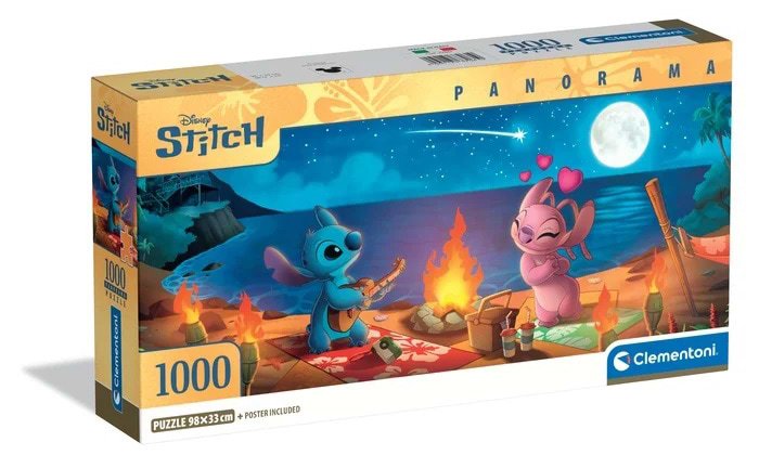 Пазли (8 +) Clementoni Історія кохання Стіч та дама серця 1000 ел. (37061)