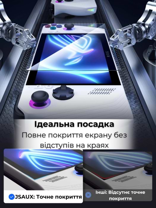 Фото - Захисне скло для ігрової приставки JSAUX GP0111A для ROG Ally & ROG Ally X