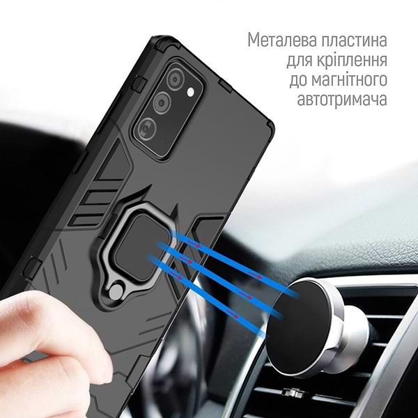 Фото - Чохол для смартфону Colorway AntiShock Magnet Ring Xiaomi Redmi Note 14 Pro Black (CW-CAMRXRN14P-BK)