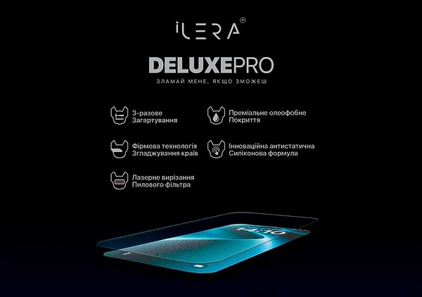Фото - Защитное стекло для смартфона ILera DeLuxe Original Glass for iPhone 16E/14/13/13 Pro (iLDel16E)