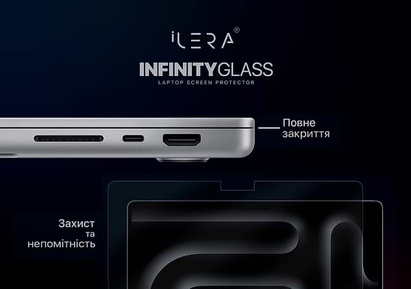Фото - Защитное стекло для ноутбука ILera Incognito Glass screen protector for MacBook Pro 14" (iLIGLMC3)
