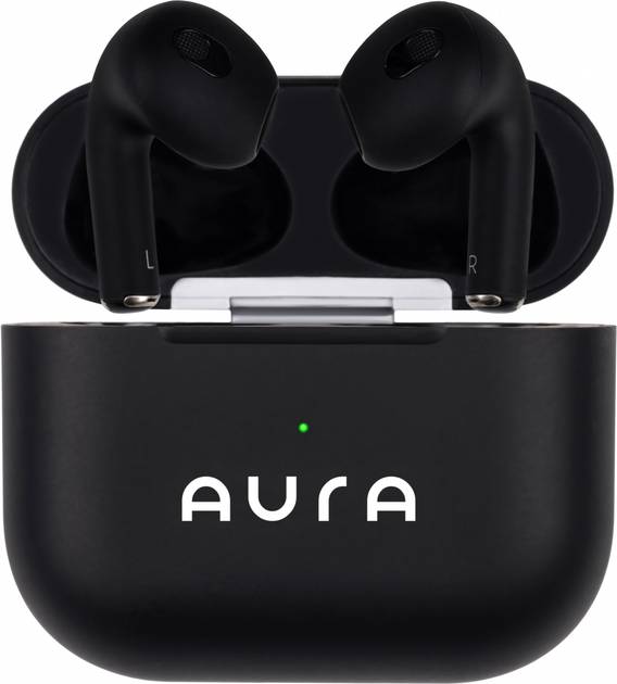 Наушники вкладыши беспроводные TWS Aura 3 Black (TWSA3B) - Фото 1