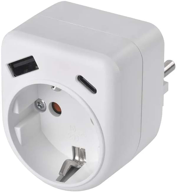 Фото - Сетевое зарядное устройство EMOS P0075 с 1xUSB-A 1xUSB-C