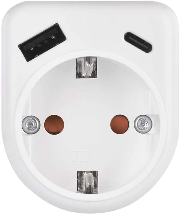 Фото - Сетевое зарядное устройство EMOS P0075 с 1xUSB-A 1xUSB-C