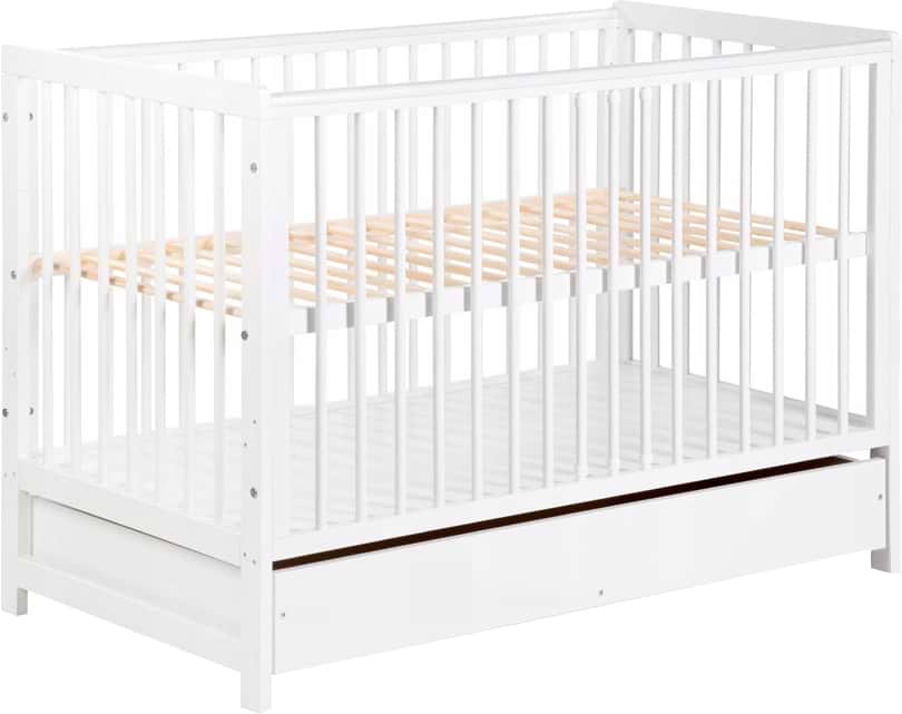 Кроватка детская прямоугольная Klups Timi 120х60 см White/Pine (TIMI3)