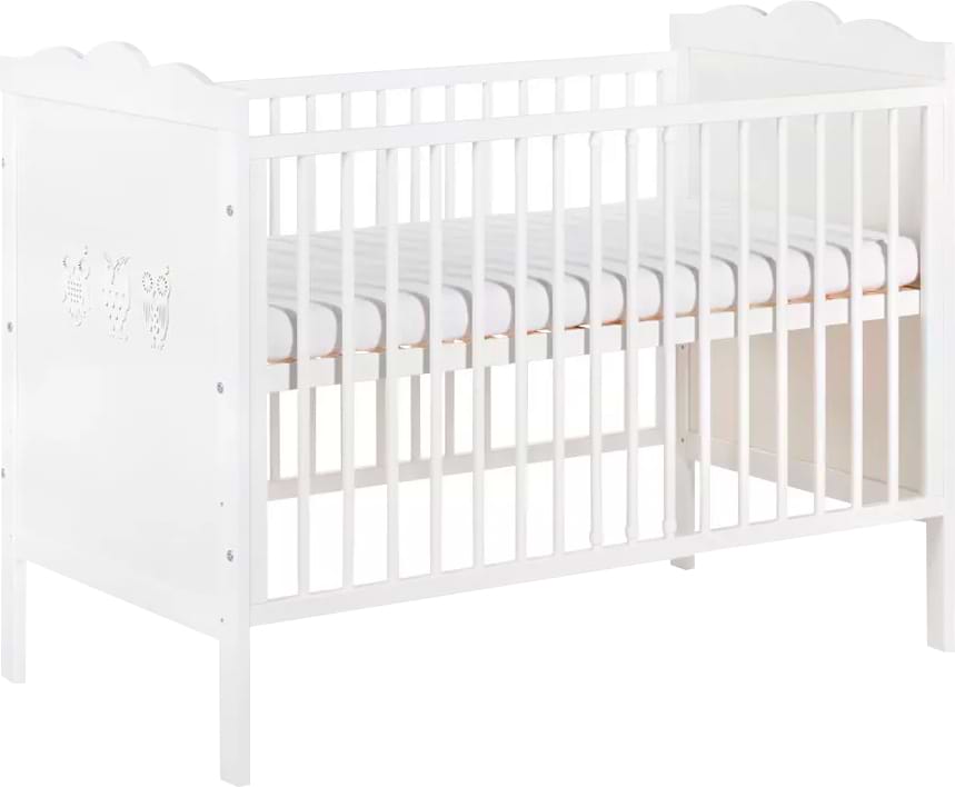 Кроватка детская прямоугольная Klups Marsell 120х60 см White (MARSELL3)