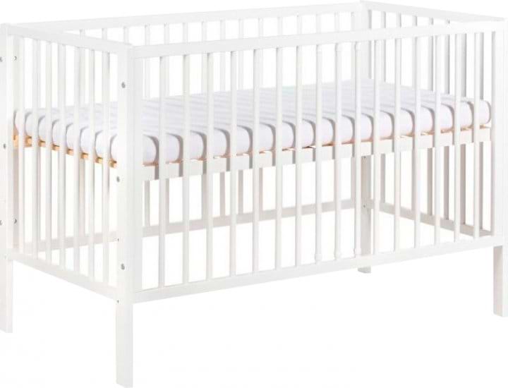 Кроватка детская прямоугольная Klups Frank 120х60 см White (FRANK2)