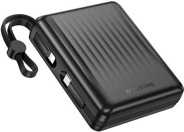 Фото - Батарея мобільна BOROFONE BJ70A Vigorous 22.5W+PD20W fully compatible power bank with cable 15000mAh Black (6941991116698)