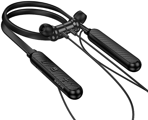 Фото - Наушники вкладыши беспроводные BOROFONE BE72 Sun neck hanging BT earphones Black (6941991124518)