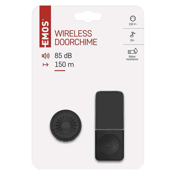 Фото - Бездротовий дверний дзвінок EMOS P5734B