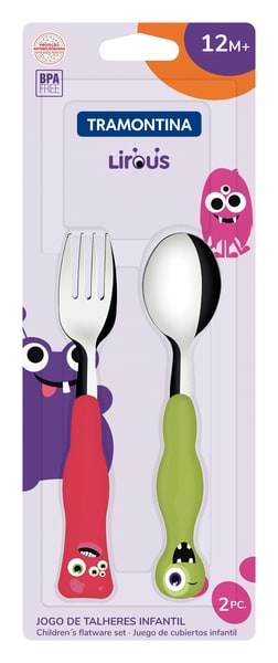 Фото - Набор столовых приборов Tramontina Baby Lirous X 2 пр. (23797/909)