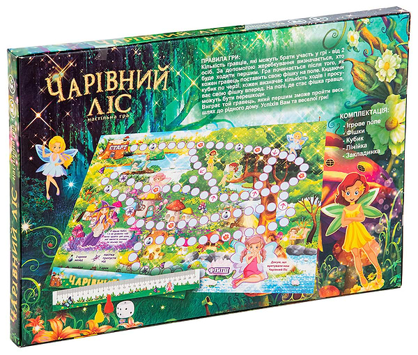 Фото - Настільна гра (5-7 років) Strateg бродилка "Чарівний ліс", укр (30215)